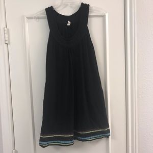 Anthropologie Sleeveless Tunic Rainbow Trim Small